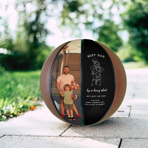 Custom Photo Best Dad Fathers Day Basketball