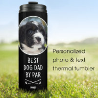 Custom Photo Best Dog Dad by Par Black