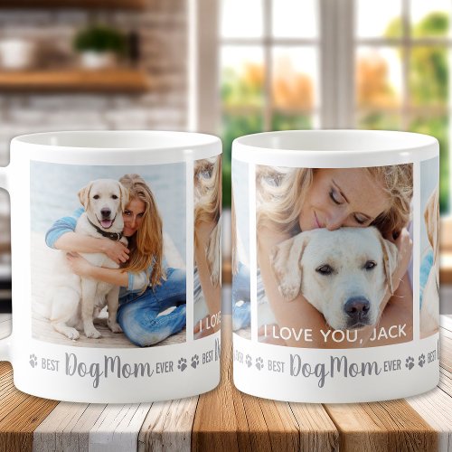 Custom Photo Best Dog Mom Ever Coffee Mug