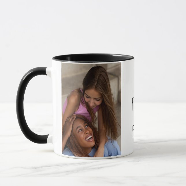 Custom Photo Best Friends Forever, BFF Mug (Left)