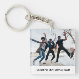 Custom Photo Best Friends Keychain
