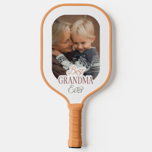Custom Photo Best Grandma Ever Pickleball Paddle