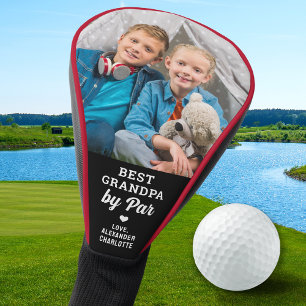 Custom Photo Best GRANDPA By Par - Personalized Golf Head Cover