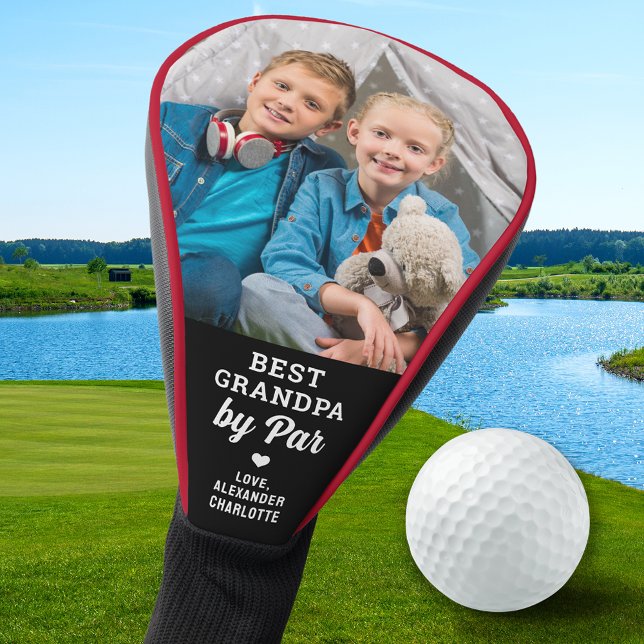 Custom Photo Best GRANDPA By Par - Personalized Golf Head Cover (Creator Uploaded)