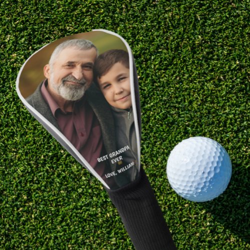 Custom Photo Best Grandpa Ever Fathers Day Gift Golf Head Cover