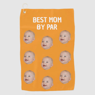 Custom Photo Best Mom By Par Personalized Baby Golf Towel