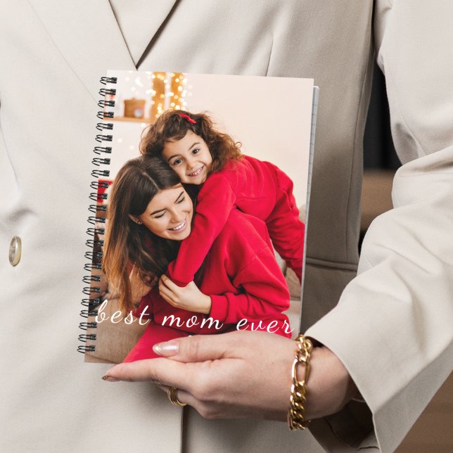 Custom Photo Best Mom Ever Birthday Mother's Day  Notebook (Creator Uploaded)