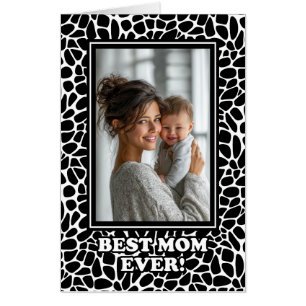 Custom Photo Best Mom Ever Mothers Day Card
