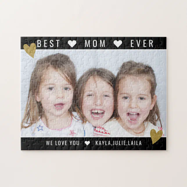 Custom Photo Best Mom Ever Mother's Day Jigsaw Puzzle | Zazzle