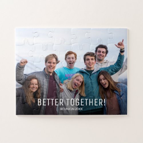 Custom Photo Better together Reunion  Jigsaw Puzzle