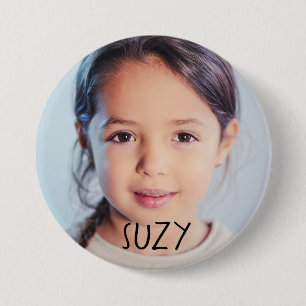 CUSTOM PHOTO BIG BUTTON WITH NAME