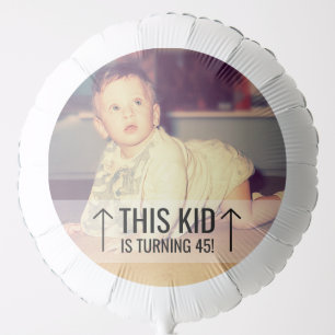 Custom Photo Birthday Balloon