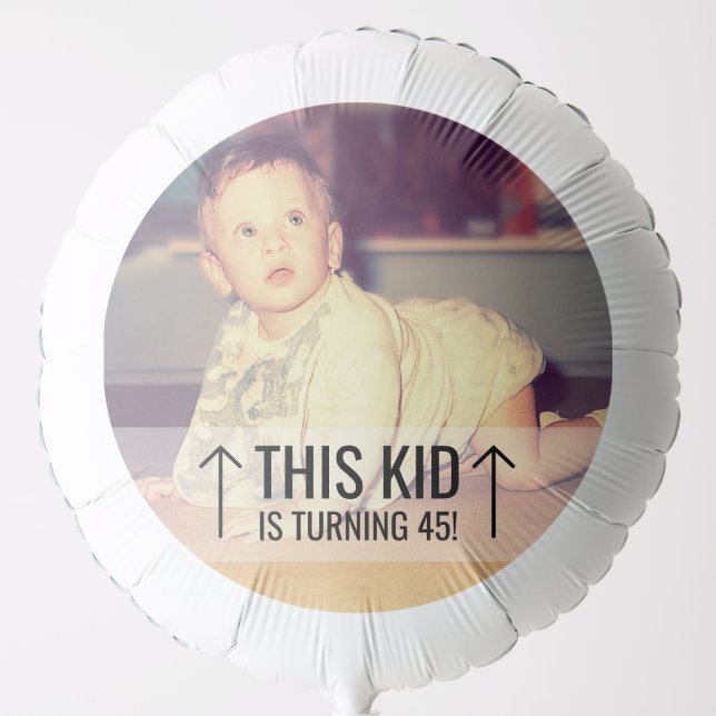 Custom Photo Birthday Balloon (Front)