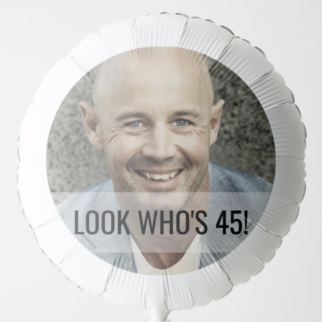 Custom Photo Birthday Balloon (Front)