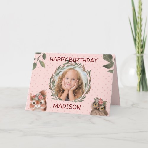 Custom Photo Birthday  Card