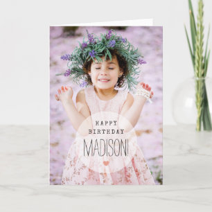 Custom photo Birthday Card