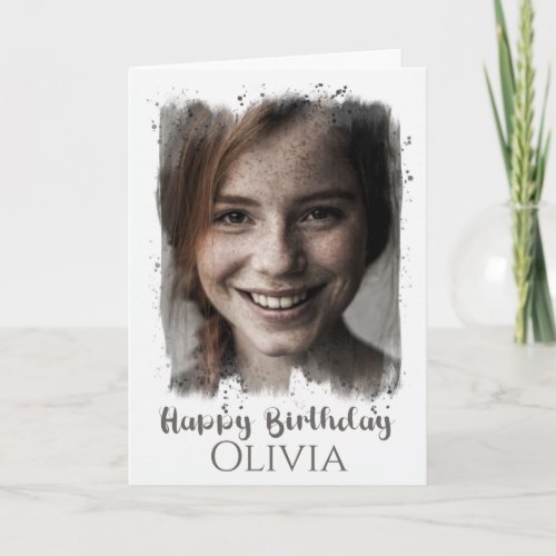 Custom Photo Birthday Card