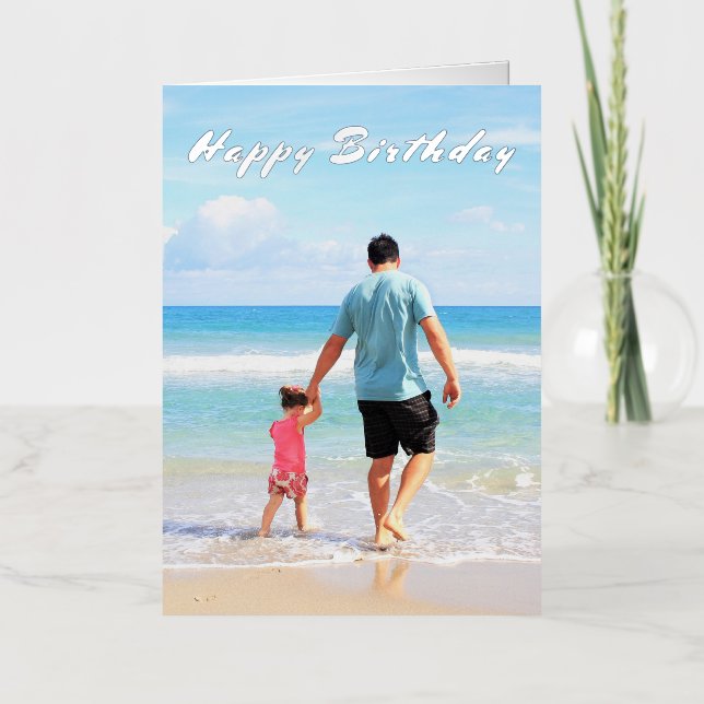 Custom Photo Birthday Card with Your Photos (Front)