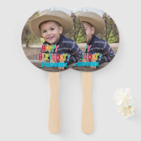 Custom Photo Birthday Hand Fans