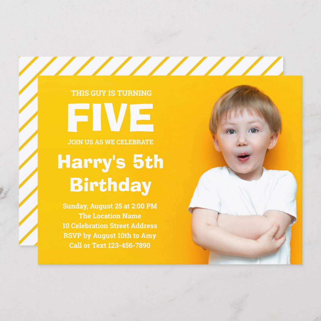 Custom Photo Birthday Invitation | Zazzle