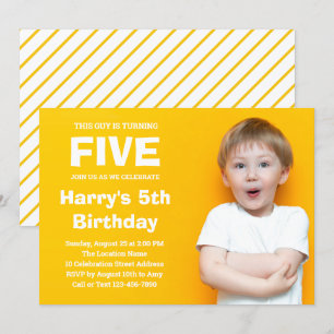 Custom Photo Birthday Invitation