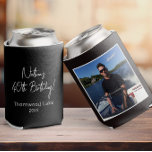 Custom Photo Birthday Party Favor Personalized Pic<br><div class="desc">Celebrate in style with our custom photo can cooler! Perfect for birthday party favors,  featuring your personalized picture and modern script design. A fun,  memorable keepsake for your guests!</div>