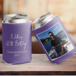 Custom Photo Birthday Party Favor Personalized Pic Can Cooler<br><div class="desc">Celebrate in style with our custom photo can cooler! Perfect for birthday party favors,  featuring your personalized picture and modern script design. A fun,  memorable keepsake for your guests!</div>