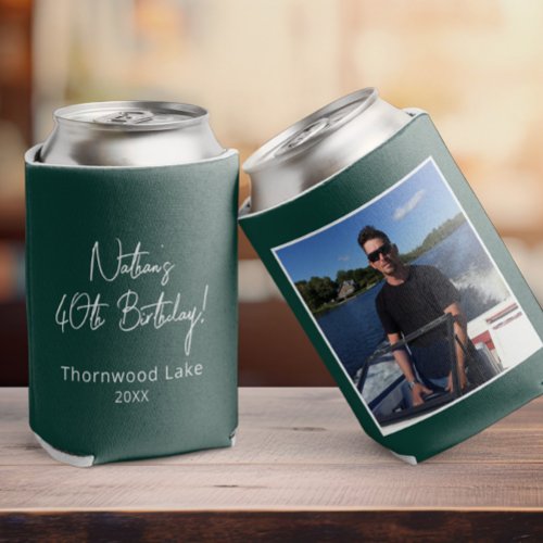 Custom Photo Birthday Party Favor Personalized Pic Can Cooler