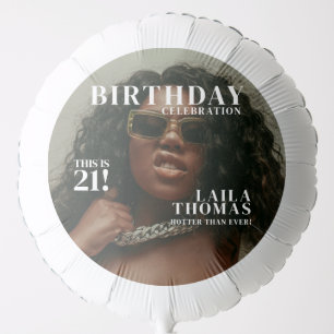 Custom Photo Birthday Party Magazine Cover  Balloon