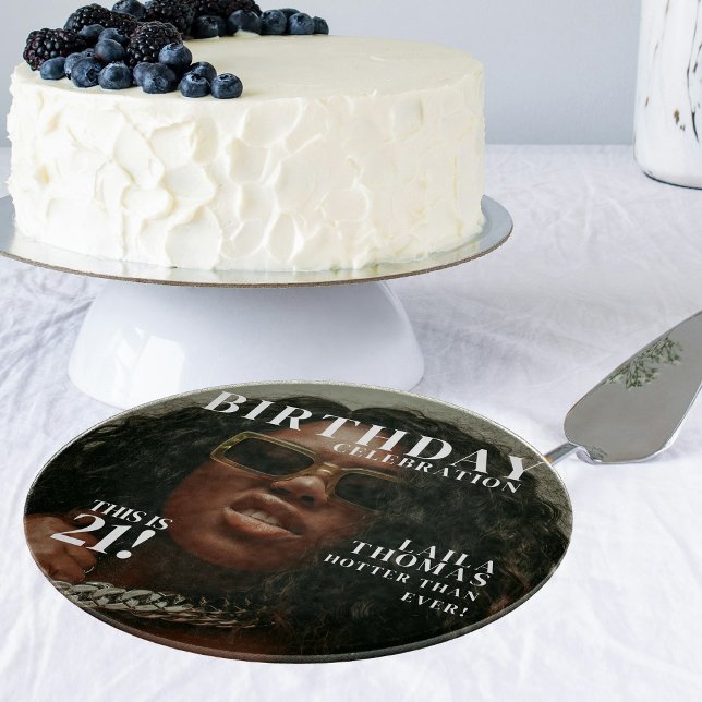 Custom Photo Birthday Party Magazine Cover  Cutting Board (Custom Photo Birthday Party Magazine Cover Cutting Board)