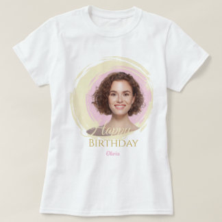 Custom Photo Birthday T-Shirt | Personalized Birth