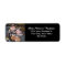Custom Photo Black Return Address Label