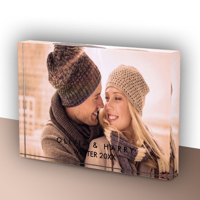 Custom Photo Block With Text Overlay Gift (Creator Uploaded)