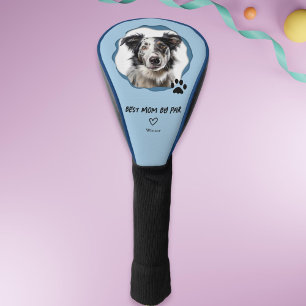 Custom Photo Blue Dog Best Mom by Par Golf Head Cover