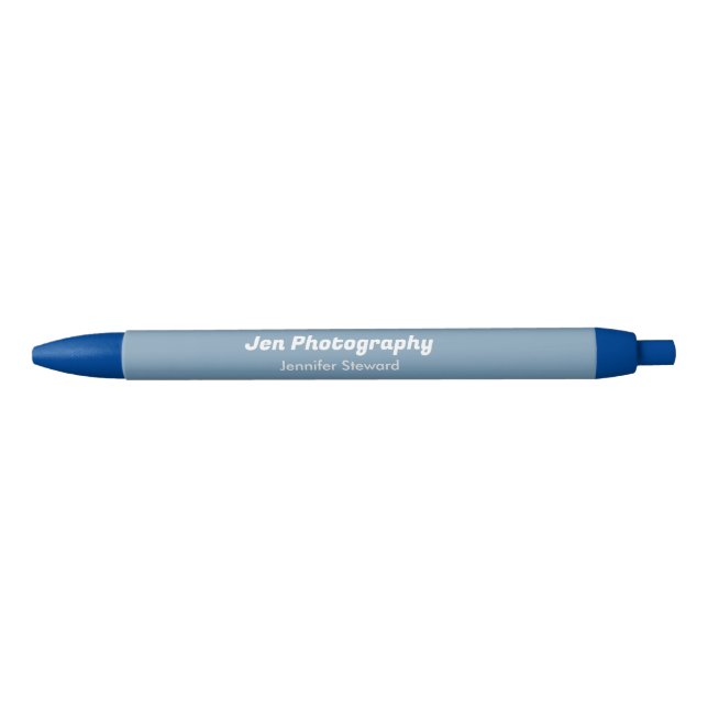 Custom photo blue photographer  pen (Front)