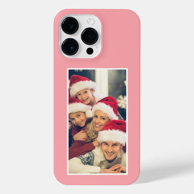 Custom Photo Blush Pink iPhone Case- Mate iPhone Case (Back)