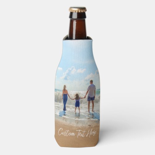 Custom Photo Bottle Cooler Your Photos and Text