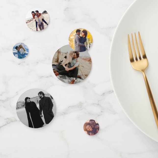 Custom Photo Bridal Shower Confetti Decor (Group)