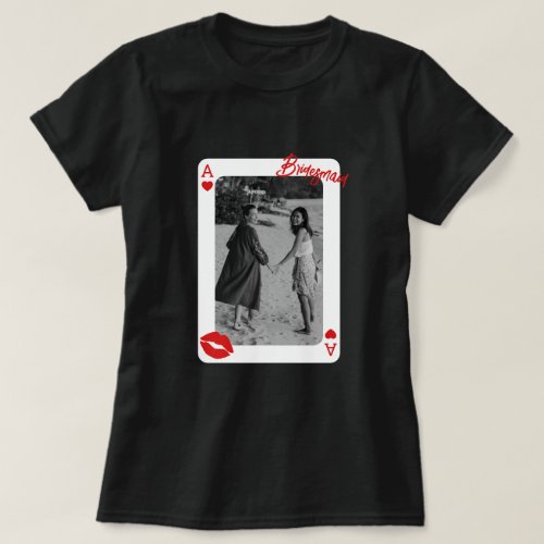 Custom Photo Bridesmaid Keepsake Bachelorette T-Shirt