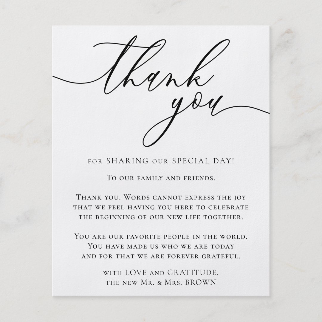 Custom Photo Budget Thank You Flyer | Zazzle