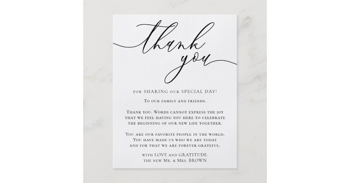 Custom Photo Budget Thank You Flyer | Zazzle