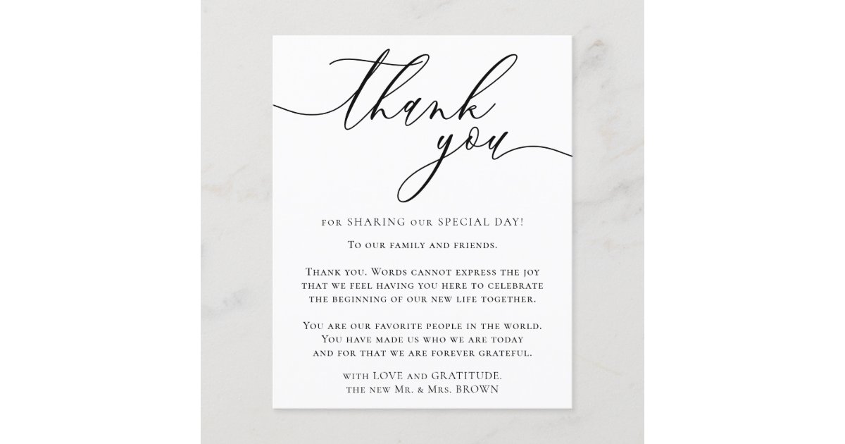 Custom Photo Budget Thank You Flyer | Zazzle