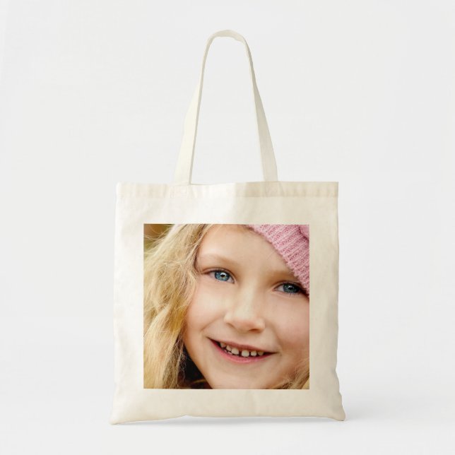 CUSTOM PHOTO BUDGET TOTE BAG (Front)