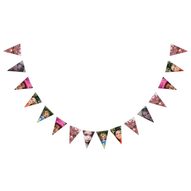 CUSTOM PHOTO BUNTING PARTY BANNER (All)