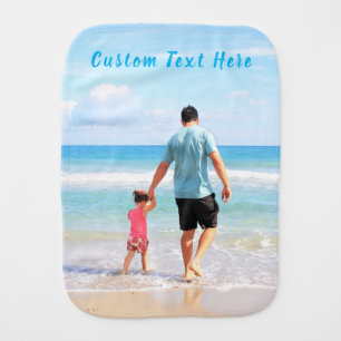 Custom Photo Burp Cloth Your Photos and Text