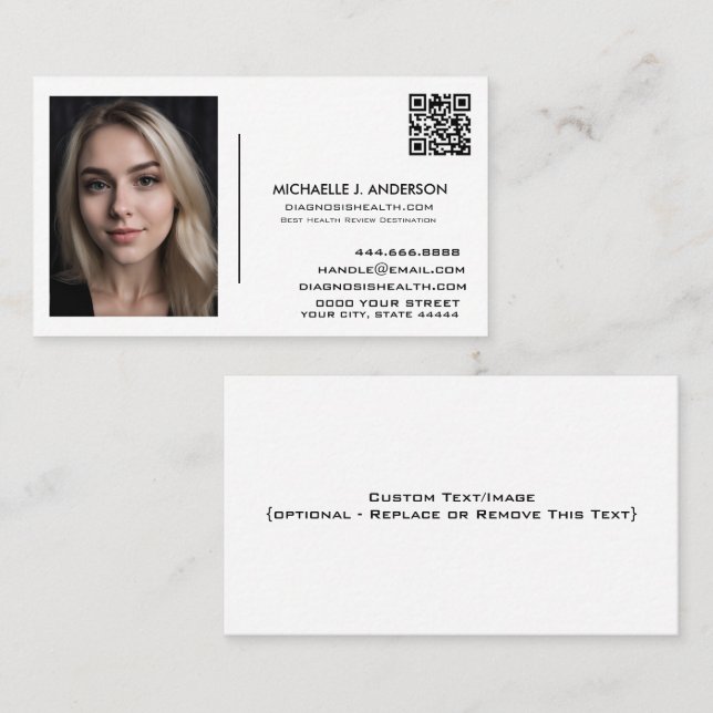 Custom Photo Business Cards Fast Free (Front/Back)