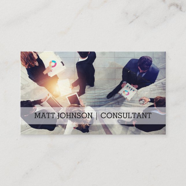 Custom Photo Business Consultant | Business Card (Front)