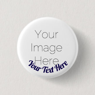 Custom Photo Button Pin – Personalized text Badge