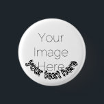 Custom Photo Button Pin – Personalized text Badge<br><div class="desc">Simple Custom Photo Personalized button pin badge Upload a photo, type text and easily create your own personalized button badge. Design your own personalized button pin in minutes! Just upload your photo, type your text, and create a one-of-a-kind badge for any occasion – from parties to team events or promotional...</div>