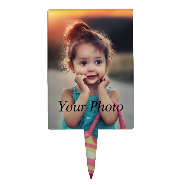 Custom Photo Cake Topper (Front)